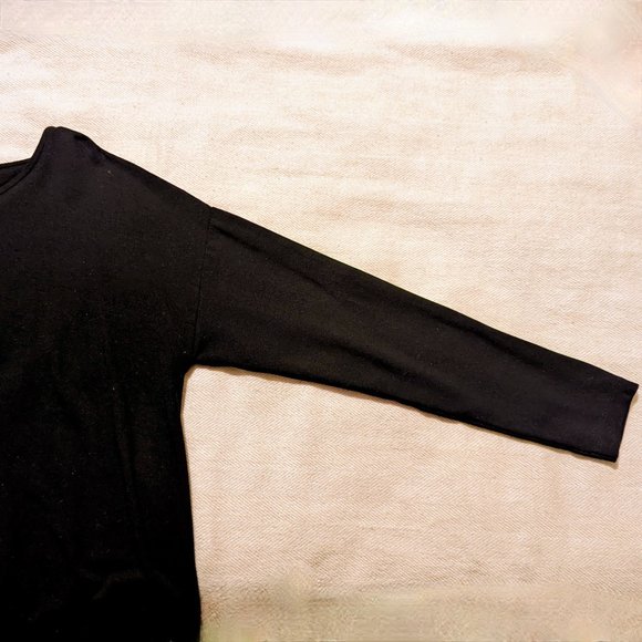 EUC Isabella Oliver Long Sleeve Tie-Front Maternity Shirt (Black) - Picture 7 of 12